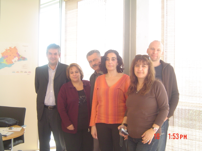 Ahmad al-Maslamany with others