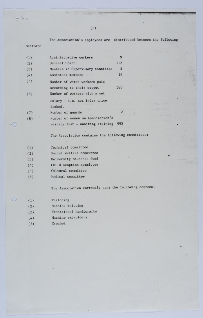 Rules of Procedure of Qalandia Camp Women Handicraft Cooperative Society