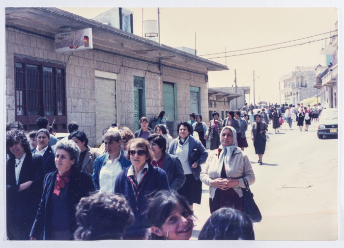 A demonstration led by the Movement of Democratic Women