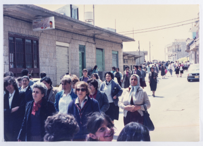 A demonstration led by the Movement of Democratic Women