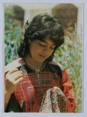 بطاقة بريدية من إعداد جمعية مخيم قلنديا النسائية التعاونية 