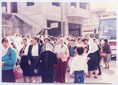 A demonstration led by the Movement of Democratic Women