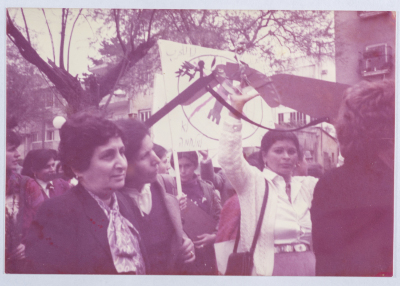 A demonstration led by the Movement of Democratic Women