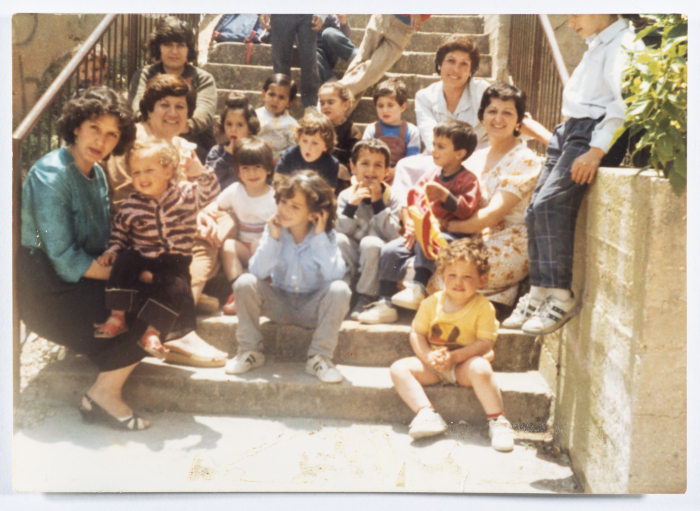 Children with teachers at Shafa Amro Day Nursery