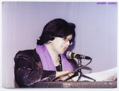 Fathia Shaheen during the International Women