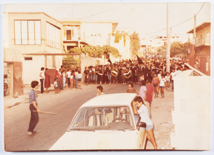 مظاهرة نسائية اثناء مجزرة صبرا وشاتيلا