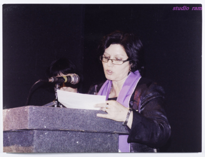 Fathia Shaheen during the International Women