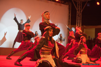 A Glimpse of El-Funoun Troupe's Performance at the Palestine International Festival in 2012
