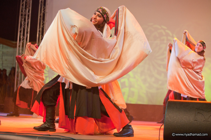 A Glimpse of El-Funoun Troupe's Performance at the Palestine International Festival in 2012