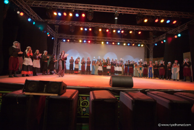 A Glimpse of El-Funoun Troupe's Performance at the Palestine International Festival in 2012