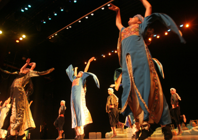 لمحة من العرض الراقص 