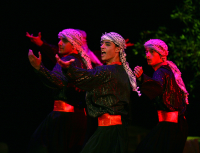 لمحة من العرض الراقص 