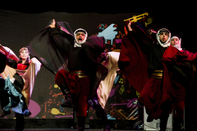 لمحة من مشاركة فرقة الفنون الشعبية بمهرجان ليالي بيرزيت للعام 2012