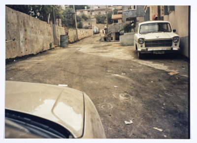 The paving project of Safafra Street in the city of Nazareth in 1987