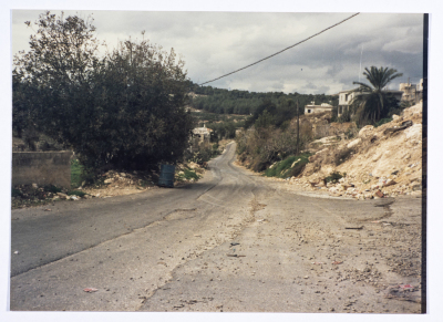 The expansion project of Umm Kobi Street (Al Krum) in the city of Nazareth in 1987