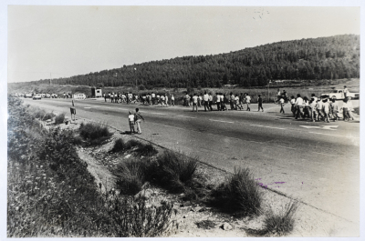 The march of the Nazareth clubs to the yard of Saffuriya in 1984