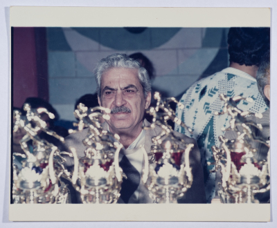 Tawfiq Ziad during his presence in the race of Nazareth in 1989