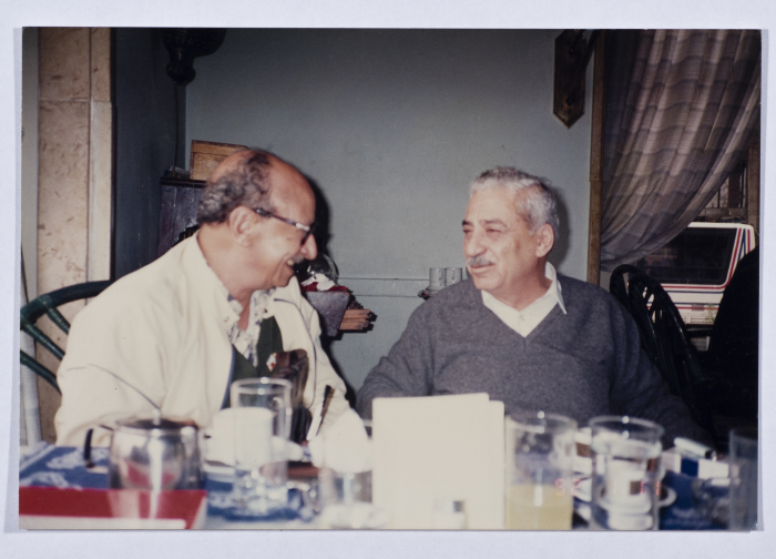 Tawfiq Ziad with a friend