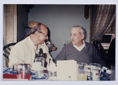 Tawfiq Ziad with a friend