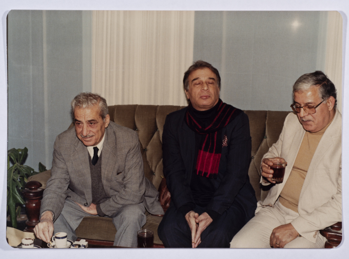 Tawfiq Ziad during participation in Cairo International Book Fair