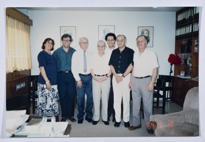 Tawfiq Ziad during his work in the municipality of Nazareth in 1994