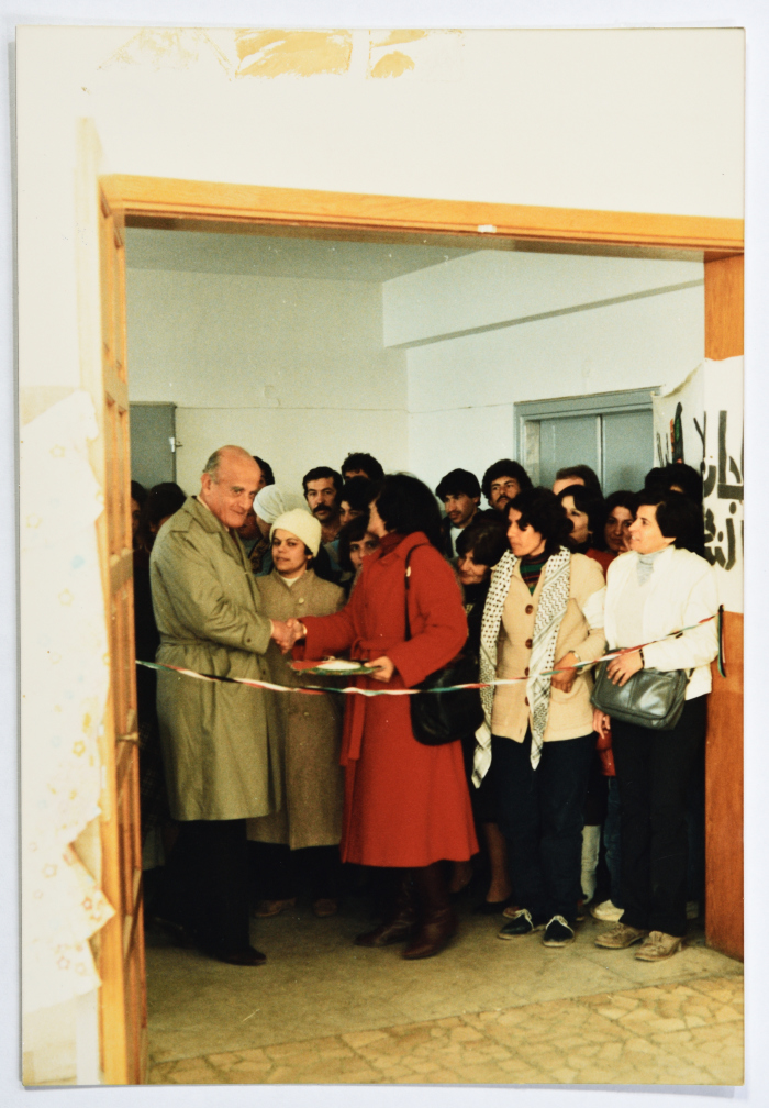 Haidar Abdel-Shafi and Zahira Kamal, Bazaar by the Federation of Palestinian Women’s Action Committee, Jerusalem, 1979