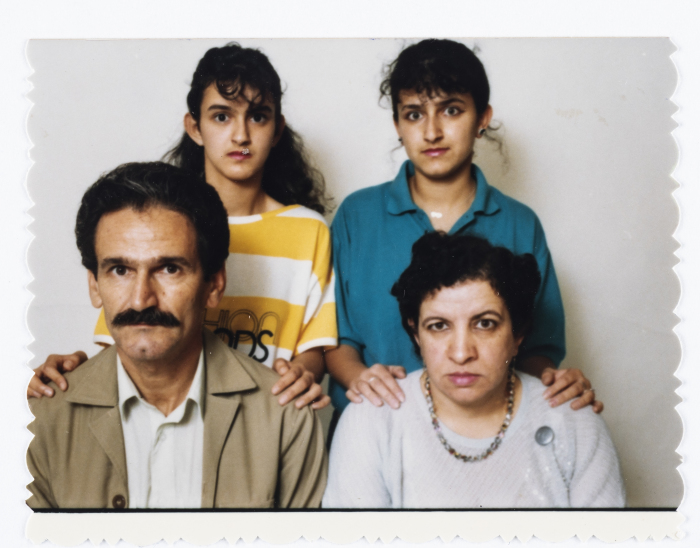 Palestinian writer Mahmoud Shukair's family in 1985