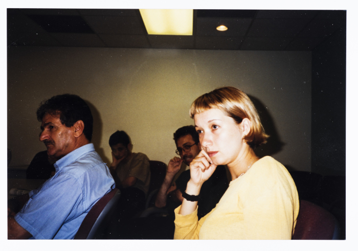 Mahmoud Shukair conducting a seminar in Iowa University - USA in 1998