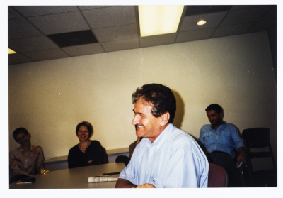 Mahmoud Shukair during a seminar in Iowa - USA in 1998