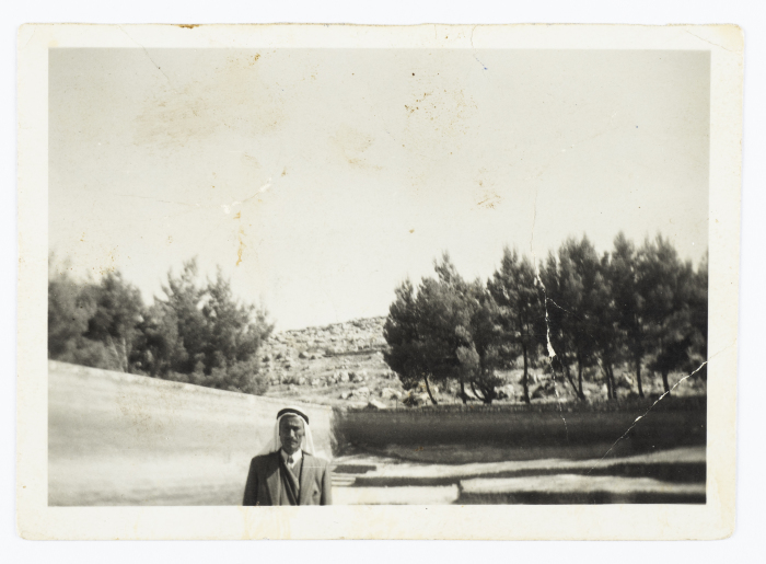Abdel-Hafeth; father of Mahmoud Shukair, in Artas in 1955