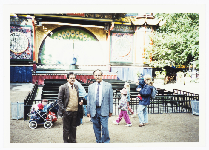 Mahmoud Shukair and Ibrahim Da'bes in Helsingør - Denmark in 1995