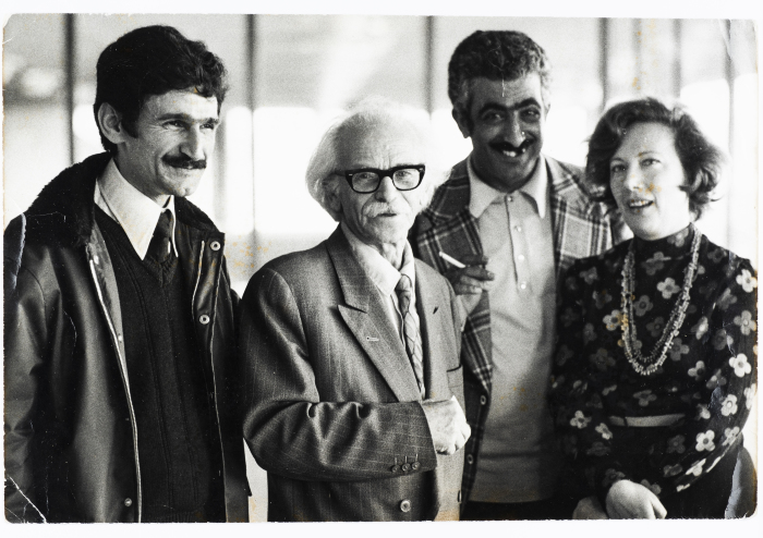 Mahmoud Shukair during the World Peace Council session in Helsinki in 1975