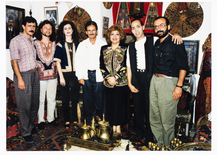 Mahmoud Shukair at Maha al-Saqqa's house in Beit Jala in 1996