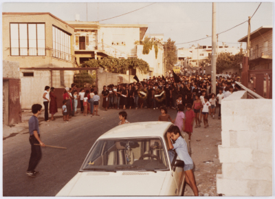 مظاهرة نساء احتجاجا على مجزرة صبرا وشاتيلا