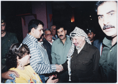 زيارة تضامن مع غزة عام 1997