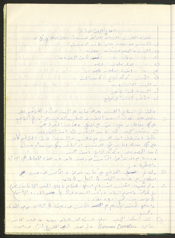 Birzeit Women's Charitable Society, Board Meeting Minutes, 1981