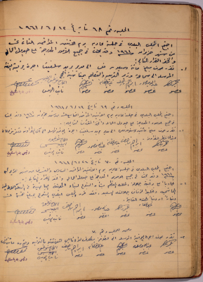 The Minutes of Sessions No. 68- 70 of the Salfit Municipal Council, 1961