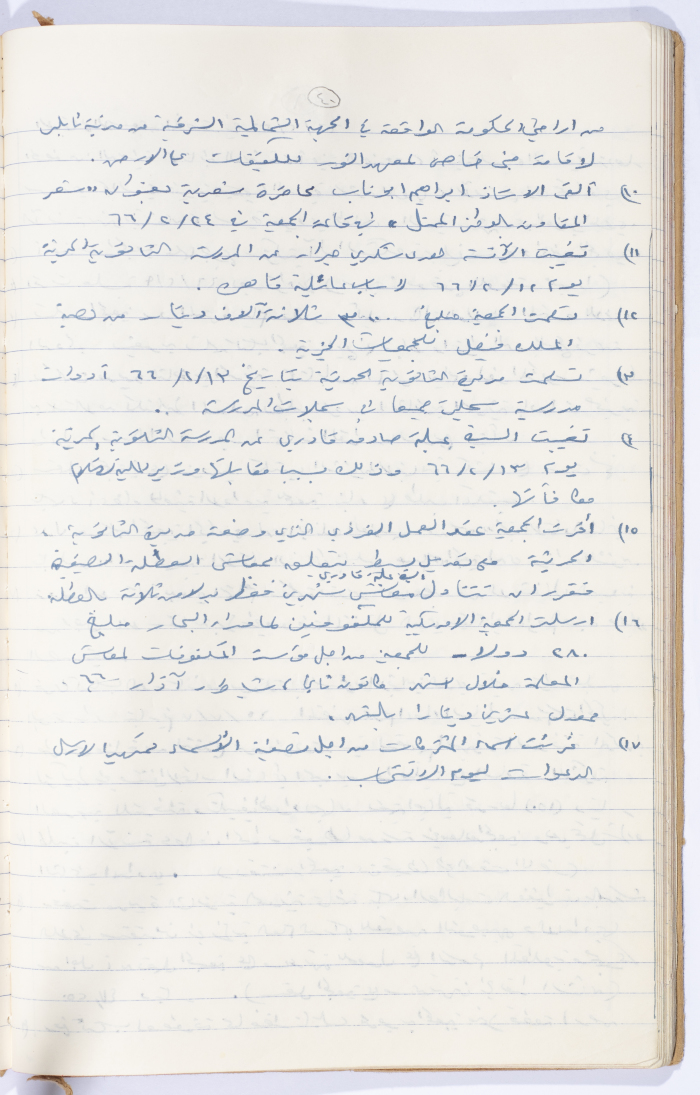 Minutes of the Meeting of the Administrative Body of the Arab Women Union Society, Nablus, 1966