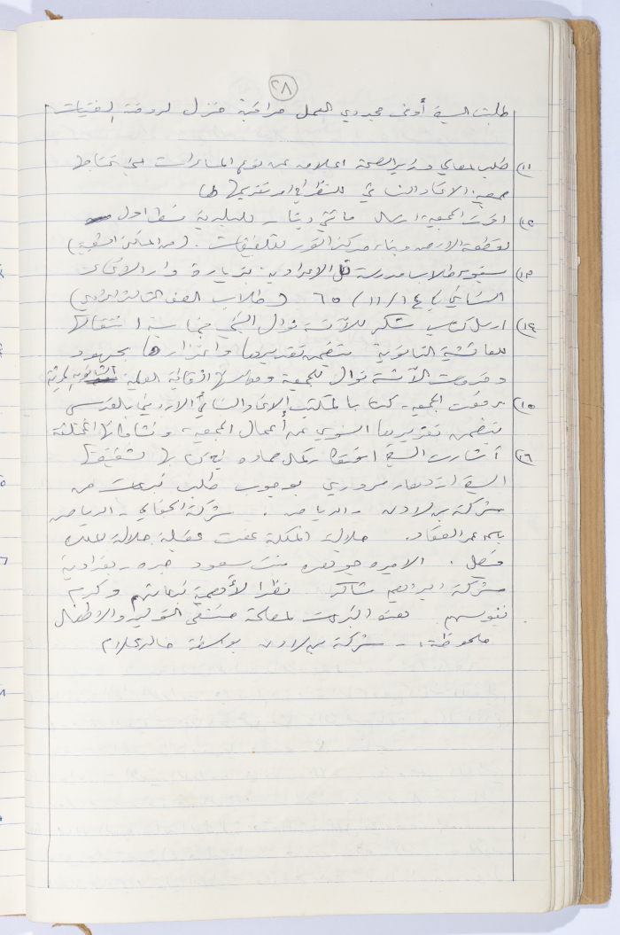 Minutes of the Meeting of the Administrative Body of the Arab Women Union Society, Nablus, 1965