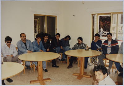 The visit of one of the International Delegations to the House of the  Wounded During the War on Lebanon while receiving Treatment in Cyprus